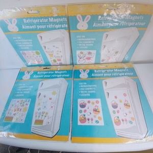 4 sets of Easter Magnets. Refrigerator locker decorations